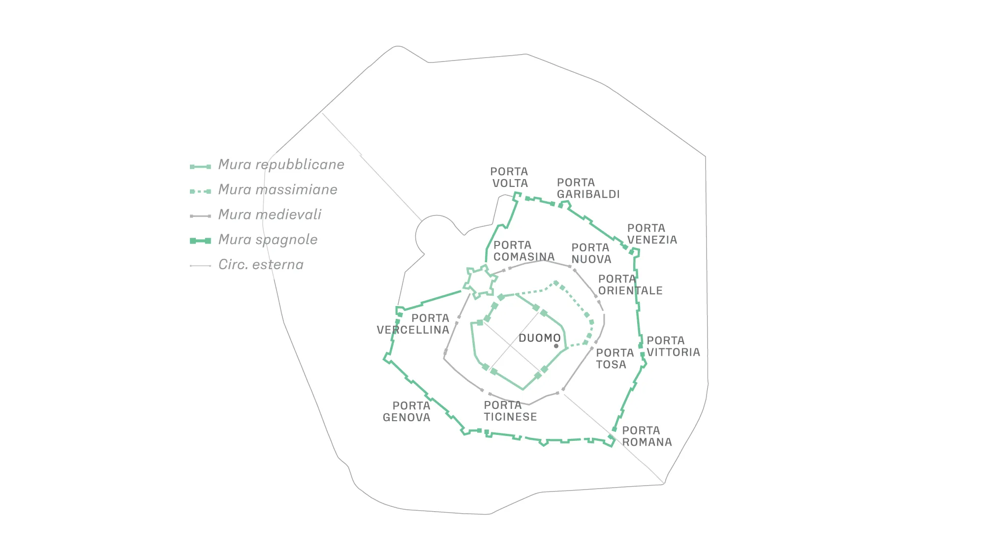 Milan Metro Map Information design, Wayfinding, Map design project visual 7