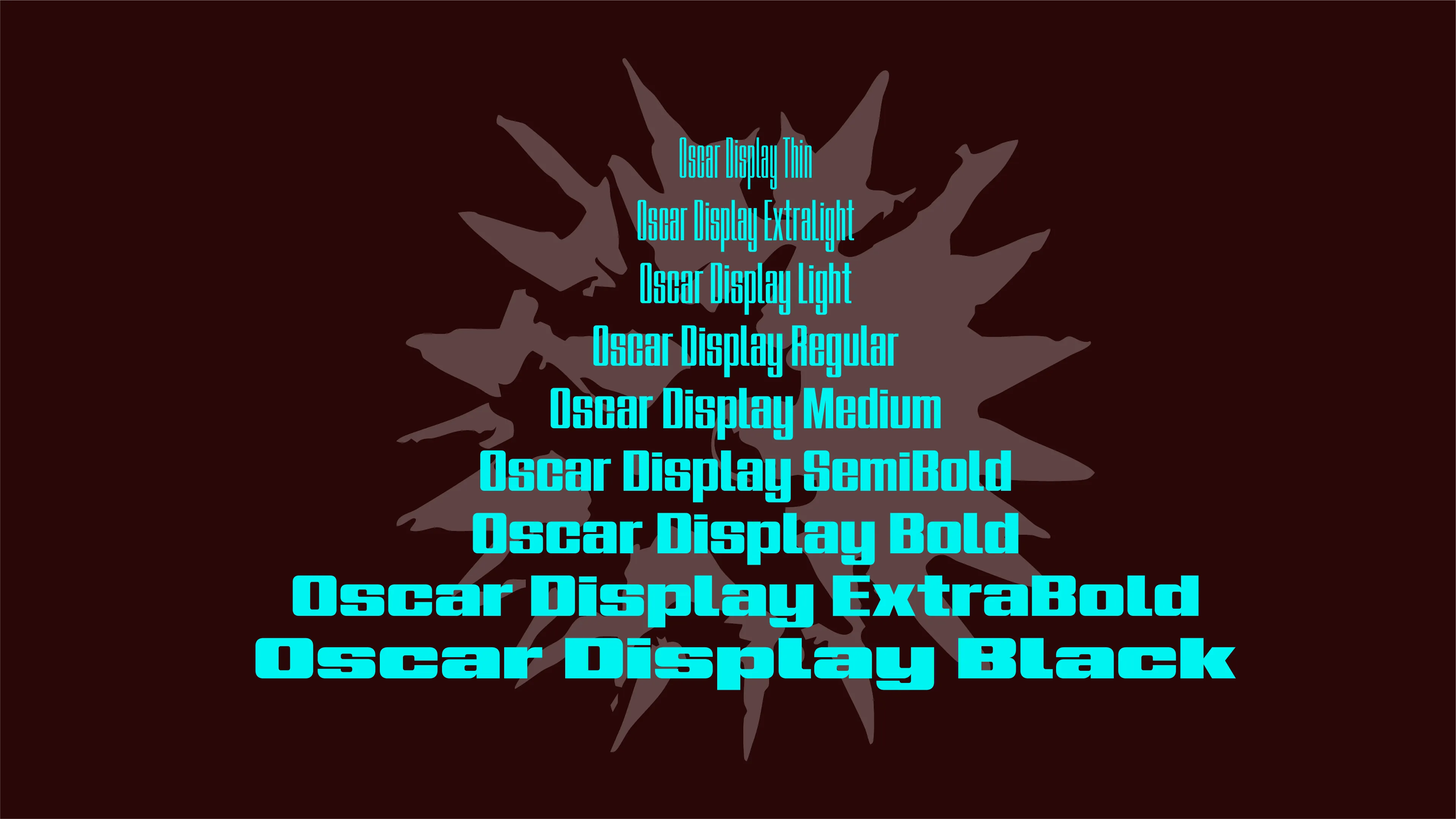 Oscar Display Variable Type design project visual 7