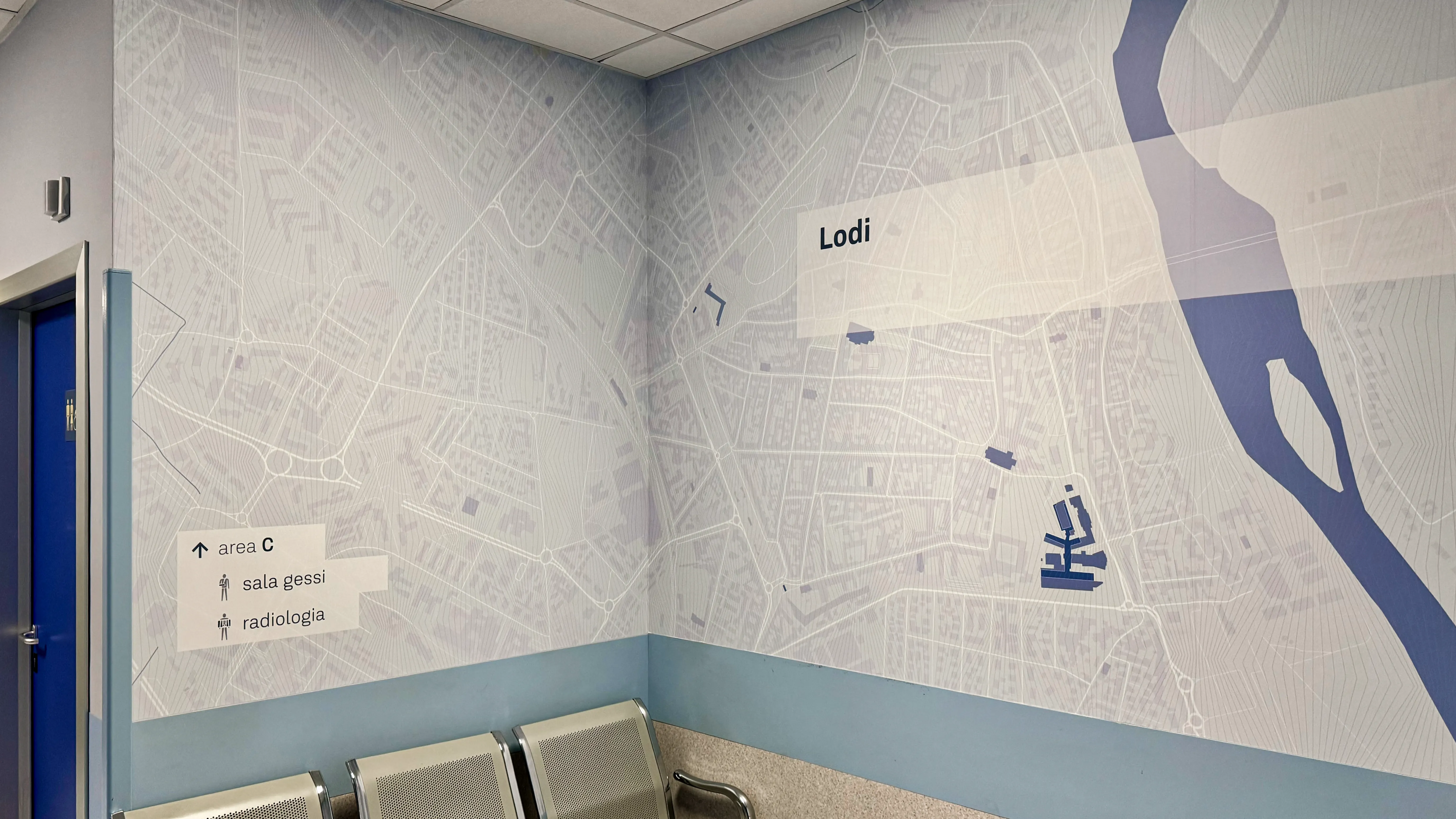 Emergency department of Lodi Graphic design, Information design, Wayfinding, Map design, Icon design project visual 6